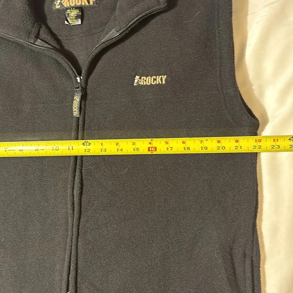 Rocky Men's Vest Black Heated Fleece Full Zip size M - Picture 5 of 9